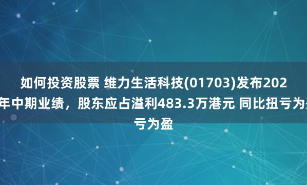 如何投资股票 维力生活科技(01703)发布2023年中期业绩，股东应占溢利483.3万港元 同比扭亏为盈